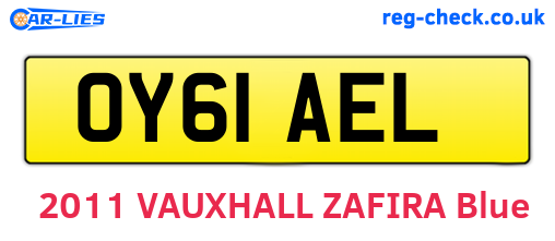 OY61AEL are the vehicle registration plates.