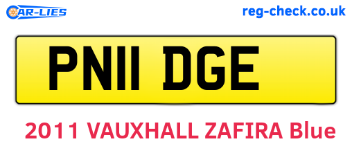 PN11DGE are the vehicle registration plates.