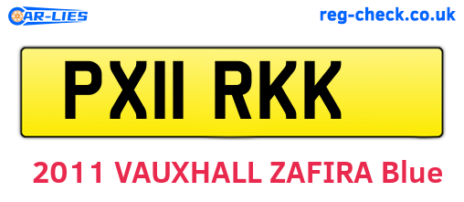 PX11RKK are the vehicle registration plates.