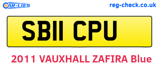 SB11CPU are the vehicle registration plates.