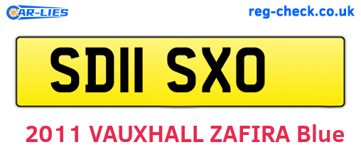 SD11SXO are the vehicle registration plates.