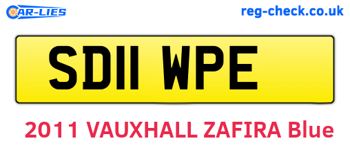 SD11WPE are the vehicle registration plates.