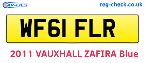WF61FLR are the vehicle registration plates.