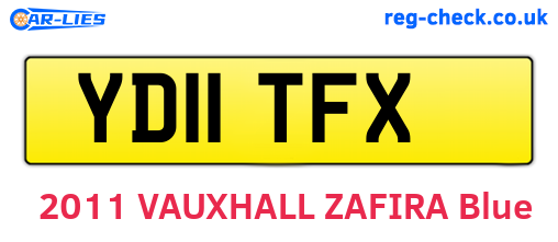 YD11TFX are the vehicle registration plates.