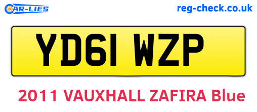 YD61WZP are the vehicle registration plates.