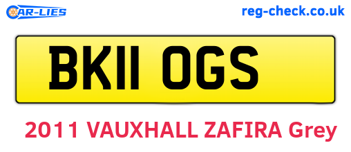BK11OGS are the vehicle registration plates.