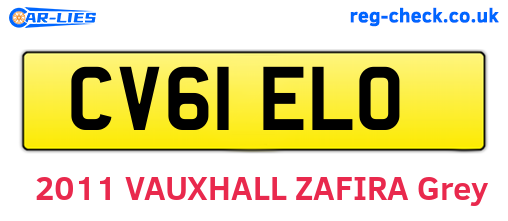 CV61ELO are the vehicle registration plates.