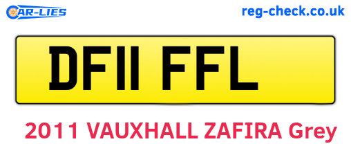 DF11FFL are the vehicle registration plates.