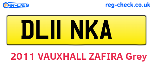 DL11NKA are the vehicle registration plates.