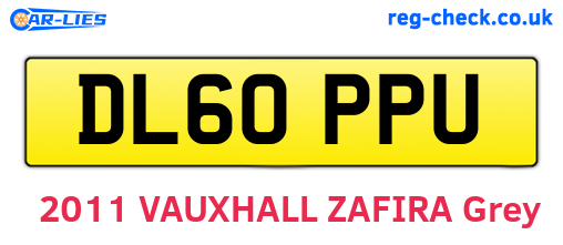 DL60PPU are the vehicle registration plates.