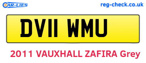 DV11WMU are the vehicle registration plates.