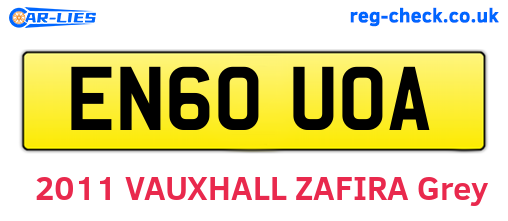 EN60UOA are the vehicle registration plates.