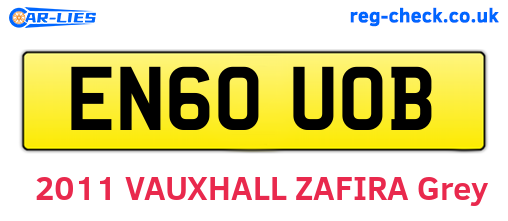 EN60UOB are the vehicle registration plates.