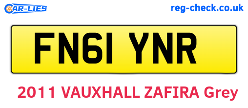FN61YNR are the vehicle registration plates.