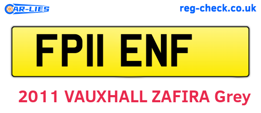 FP11ENF are the vehicle registration plates.
