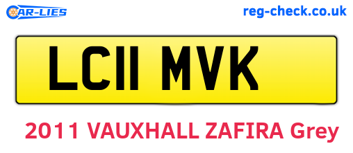 LC11MVK are the vehicle registration plates.