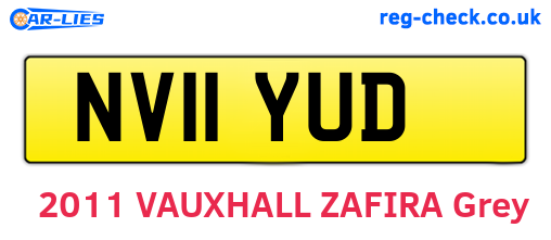 NV11YUD are the vehicle registration plates.