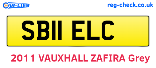 SB11ELC are the vehicle registration plates.