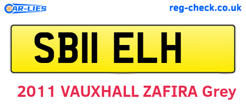 SB11ELH are the vehicle registration plates.