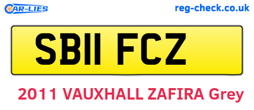 SB11FCZ are the vehicle registration plates.