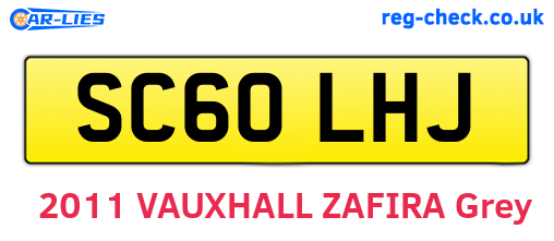SC60LHJ are the vehicle registration plates.