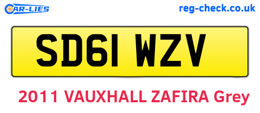 SD61WZV are the vehicle registration plates.