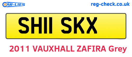 SH11SKX are the vehicle registration plates.