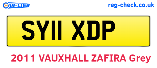 SY11XDP are the vehicle registration plates.
