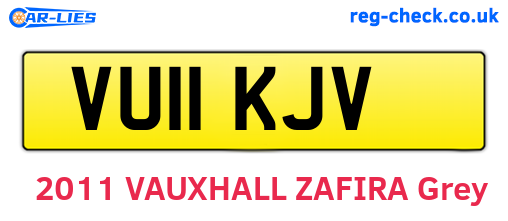 VU11KJV are the vehicle registration plates.