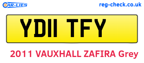 YD11TFY are the vehicle registration plates.