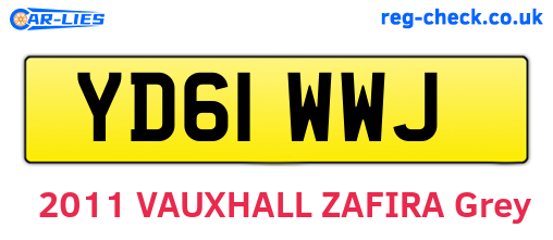 YD61WWJ are the vehicle registration plates.