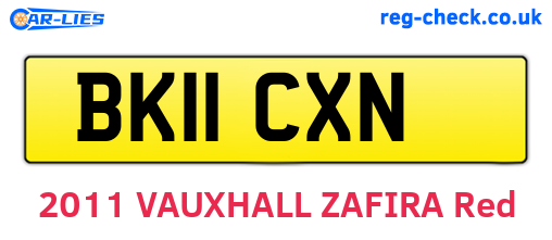 BK11CXN are the vehicle registration plates.