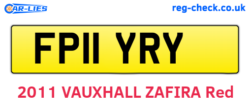 FP11YRY are the vehicle registration plates.