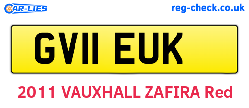 GV11EUK are the vehicle registration plates.