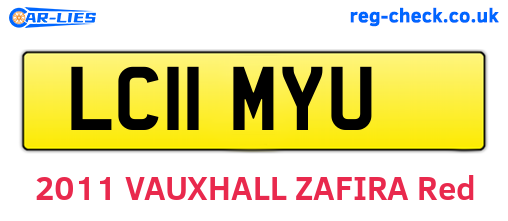 LC11MYU are the vehicle registration plates.