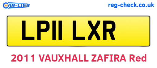 LP11LXR are the vehicle registration plates.