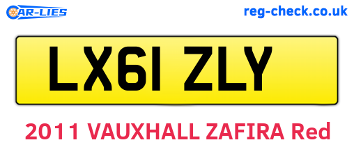 LX61ZLY are the vehicle registration plates.