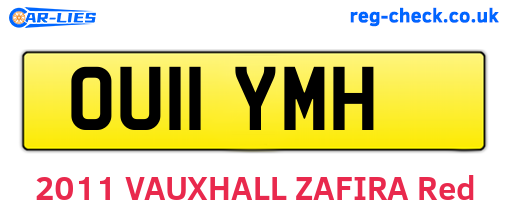 OU11YMH are the vehicle registration plates.