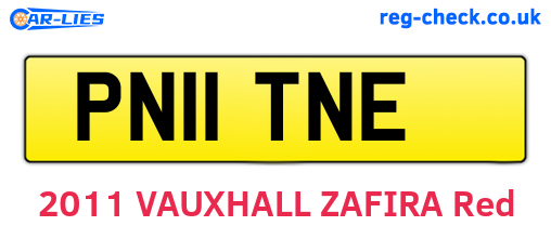 PN11TNE are the vehicle registration plates.