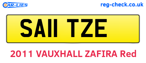 SA11TZE are the vehicle registration plates.
