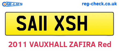 SA11XSH are the vehicle registration plates.