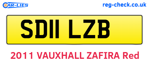 SD11LZB are the vehicle registration plates.