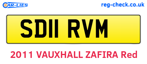 SD11RVM are the vehicle registration plates.