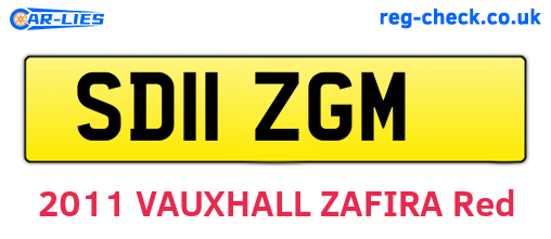 SD11ZGM are the vehicle registration plates.