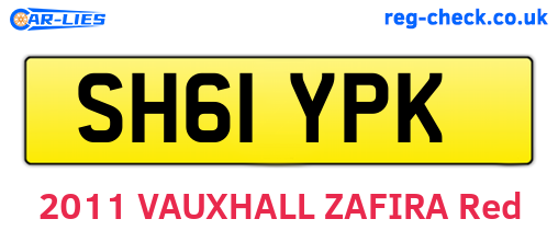 SH61YPK are the vehicle registration plates.