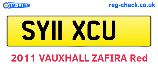 SY11XCU are the vehicle registration plates.