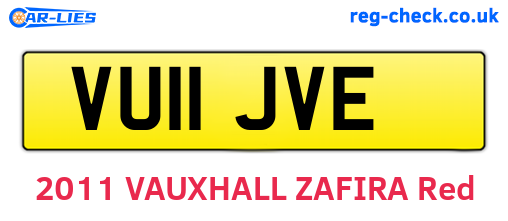 VU11JVE are the vehicle registration plates.
