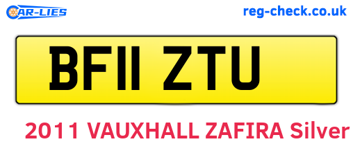 BF11ZTU are the vehicle registration plates.