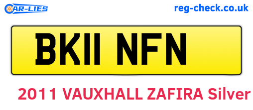 BK11NFN are the vehicle registration plates.