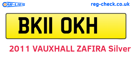 BK11OKH are the vehicle registration plates.
